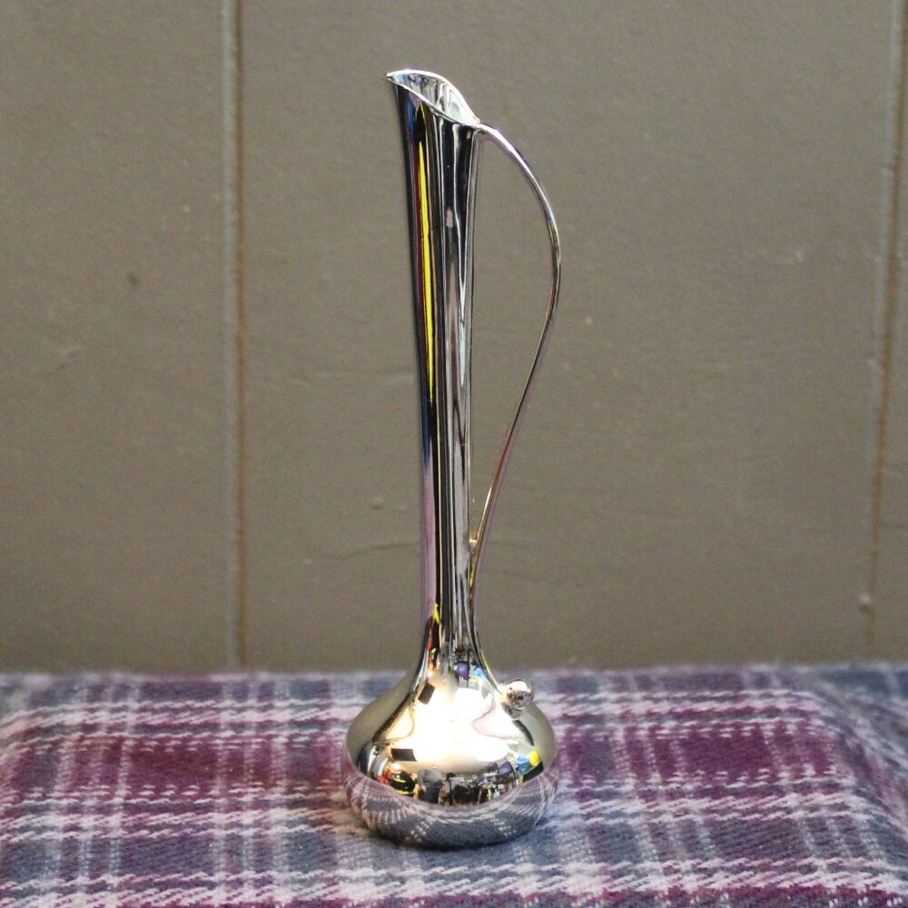 Silver Plate Tarnish Resistant Bud Vase Made In Japan
